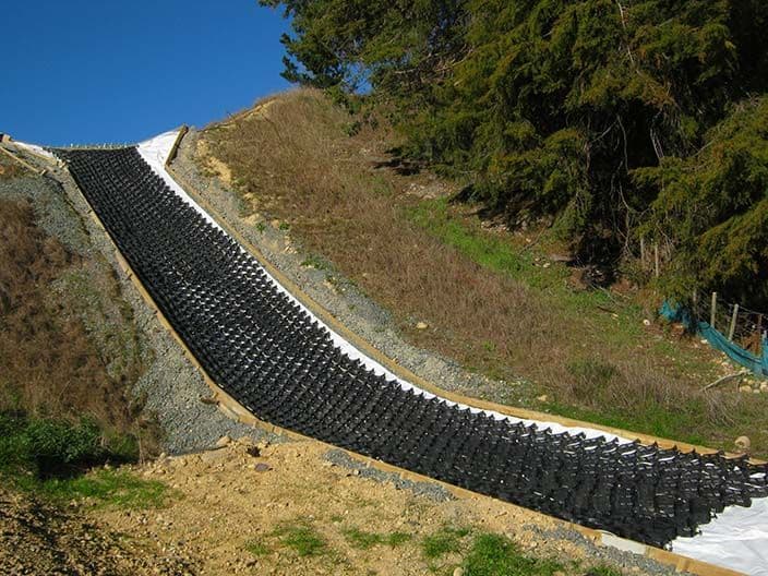 Slope Erosion Protection at Katania Heights using StrataWeb® Geocells