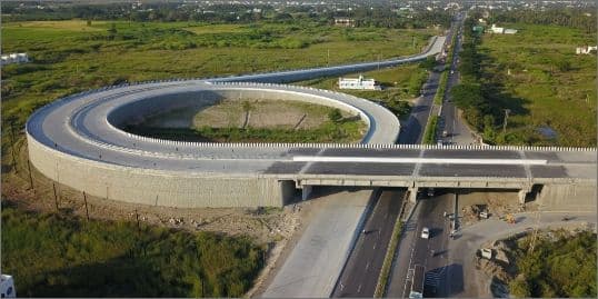 Loop reinforced soil wall at Trichy
