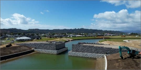 Building a water bridge for a marine village