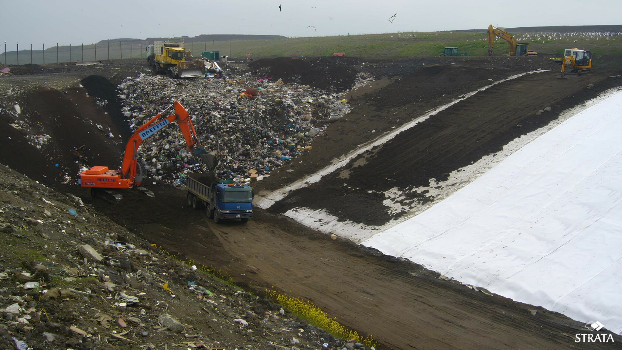 Landfill construction by Strata Global in Spain