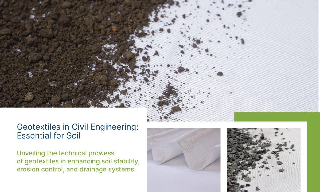 What are geotextiles in civil engineering?