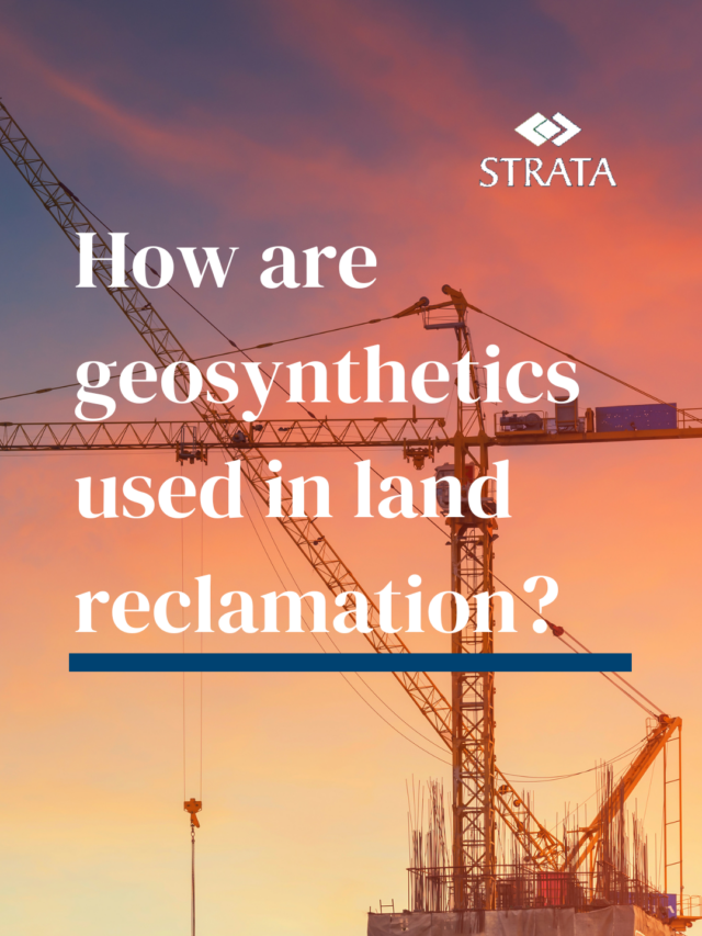 How are geosynthetics used in land reclamation